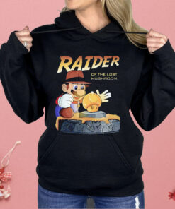 Mario Indiana Jones Raider Of The Lost Mushroom Shirt