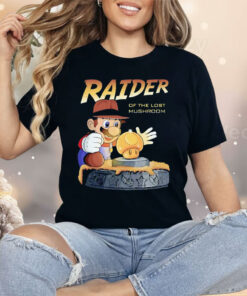 Mario Indiana Jones Raider Of The Lost Mushroom Shirt