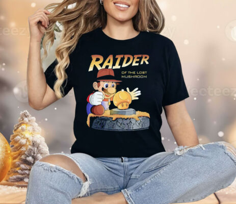 Mario Indiana Jones Raider Of The Lost Mushroom Shirt