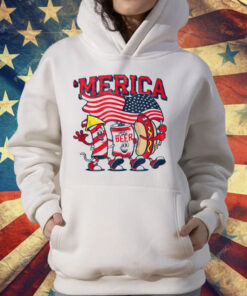 Merica Hot Dogs Beer Fireworks T-Shirt