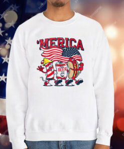 Merica Hot Dogs Beer Fireworks T-Shirt