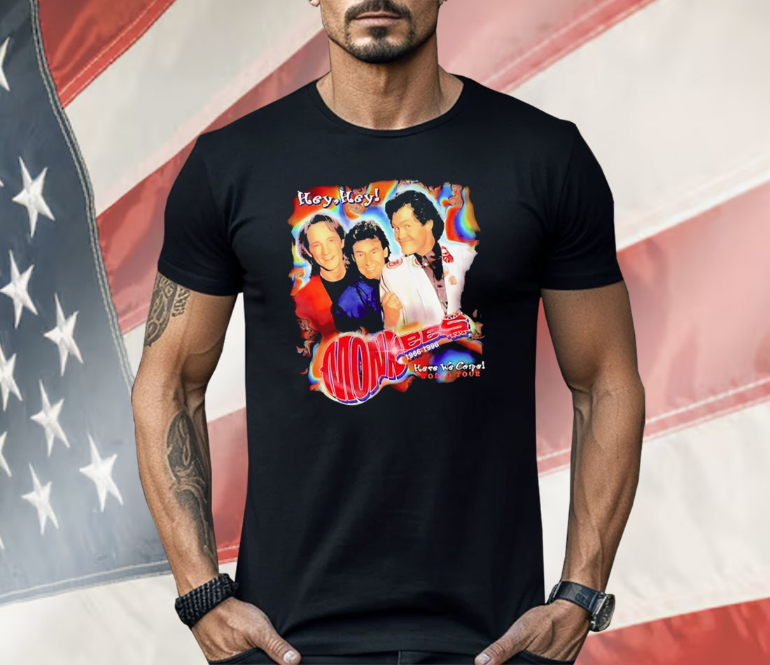 Monkees Here We Vome World Tour Shirt Monkees Here We Vome World Tour Shirt