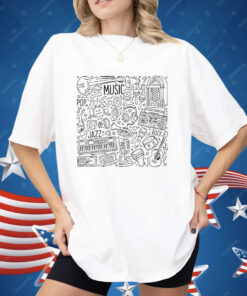 Music Icons Collage Vintage Shirt