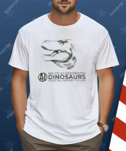 No To AI Generated Dinosaurs Keep Paleoart Human Shirt