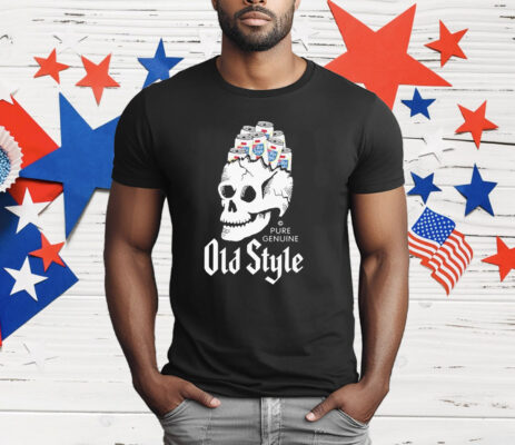 Old Style Beer Beer Brains Skull T-Shirt