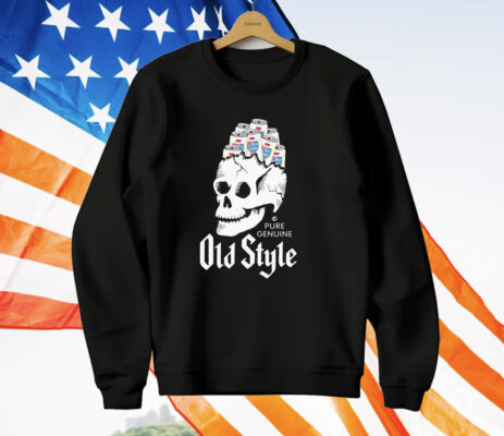 Old Style Beer Beer Brains Skull T-Shirt