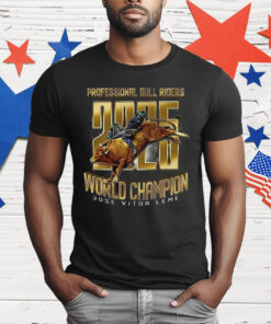Professional Bull Riders 2025 World Champion Jose Vitor Leme T-Shirt