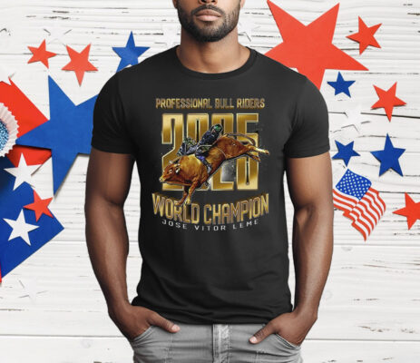 Professional Bull Riders 2025 World Champion Jose Vitor Leme T-Shirt