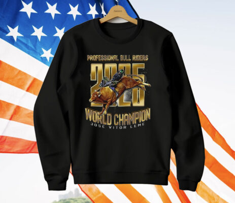 Professional Bull Riders 2025 World Champion Jose Vitor Leme T-Shirt
