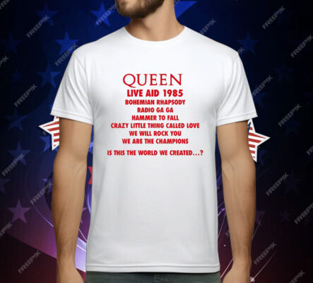 Queen live Aid 1985 Bohemian Rhapsody T-Shirt