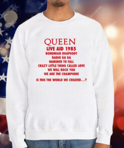 Queen live Aid 1985 Bohemian Rhapsody T-Shirt