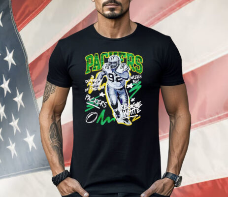 Reggie White Green Bay Packers Chalked Up Player Graphic Shirt