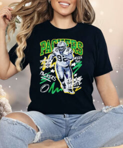 Reggie White Green Bay Packers Chalked Up Player Graphic Shirt