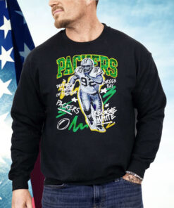 Reggie White Green Bay Packers Chalked Up Player Graphic Shirt