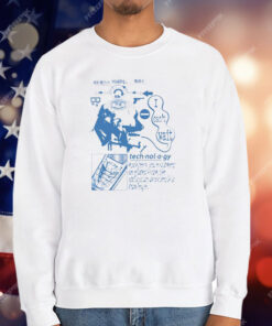 Retro Futuristic Technology Head Diagram T-Shirt