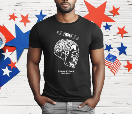 Simpletons Est 2024 Skull T-Shirt