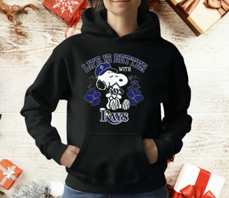 Snoopy Peanuts Life Is Better With Tampa Bay Rays T-Shirt