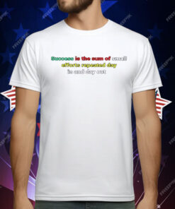 Success Is The Sum Of Small Efforts Repeated Day In And Day Out T-Shirt
