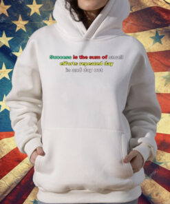 Success Is The Sum Of Small Efforts Repeated Day In And Day Out T-Shirt