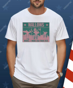 Wallows Model And More USA Tour 2025 Colorblock Faces Shirt