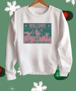 Wallows Model And More USA Tour 2025 Colorblock Faces Shirt