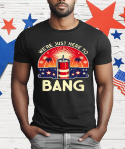 We're Just Here To Bang T-Shirt
