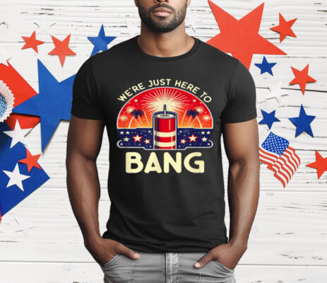 We're Just Here To Bang T-Shirt