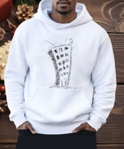 Whimsical Sketched Building With Cat Shirt
