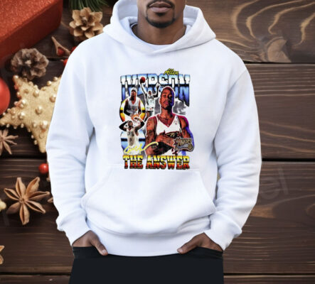 Allen Lverson Philadelphia 76ers Hardwood Classics Commemorative Player Collage Shirt 