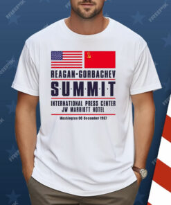 American And Chinese Reagan Gorbachev Summit International Press Center JW Marriott Hotel Shirt