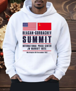 American And Chinese Reagan Gorbachev Summit International Press Center JW Marriott Hotel Shirt