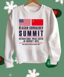 American And Chinese Reagan Gorbachev Summit International Press Center JW Marriott Hotel Shirt