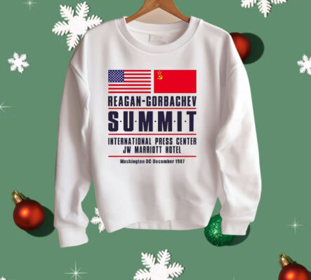 American And Chinese Reagan Gorbachev Summit International Press Center JW Marriott Hotel Shirt