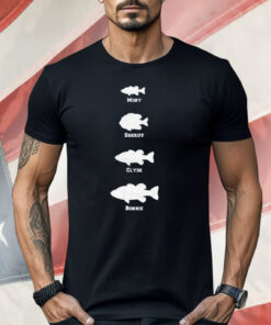 BamaBass Moby Sheriff Clyde Bonnie Fish Shirt