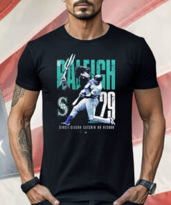 Cal Raleigh Seattle Mariners Single Season Catcher Home Run Record Shirt