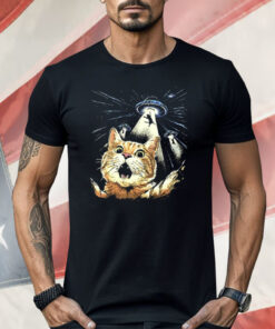 Cat Selfie UFO Abduction Shirt