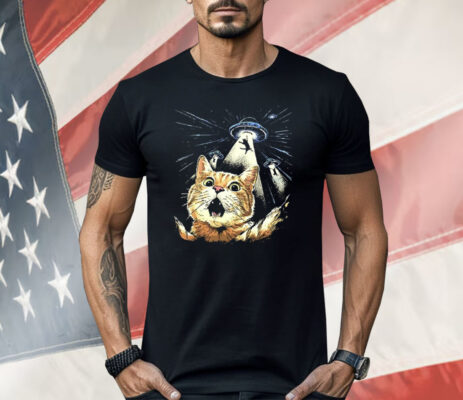 Cat Selfie UFO Abduction Shirt