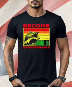 Cat Biting Hand Become Ungovernable Vintage Shirt