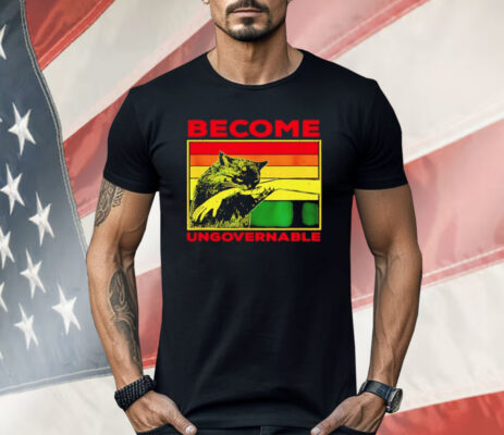 Cat Biting Hand Become Ungovernable Vintage Shirt