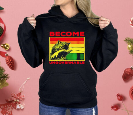 Cat Biting Hand Become Ungovernable Vintage Shirt