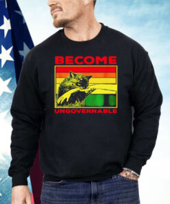 Cat Biting Hand Become Ungovernable Vintage Shirt