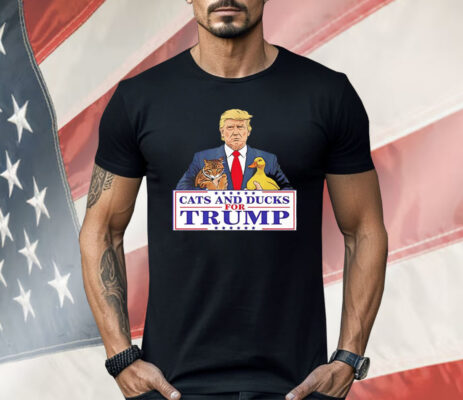 Cats And Ducks For Trump 2024 Shirt