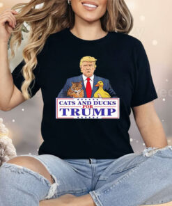 Cats And Ducks For Trump 2024 Shirt