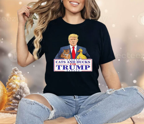 Cats And Ducks For Trump 2024 Shirt