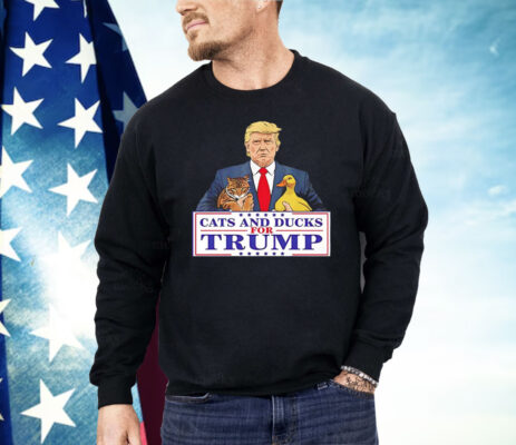 Cats And Ducks For Trump 2024 Shirt