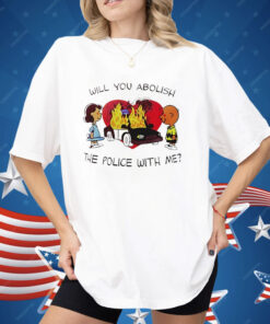 Charlie Brown and Lucy Will You Abolish the Police With Me Shirt