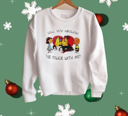 Charlie Brown and Lucy Will You Abolish the Police With Me Shirt