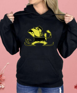 Christopher Ash Wearing Notre Dame Leprechaun Mascot Shirt