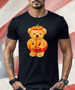 Cool Pumpkin And Teddy Bear For Halloween Shirt