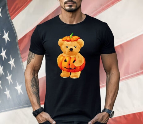 Cool Pumpkin And Teddy Bear For Halloween Shirt 